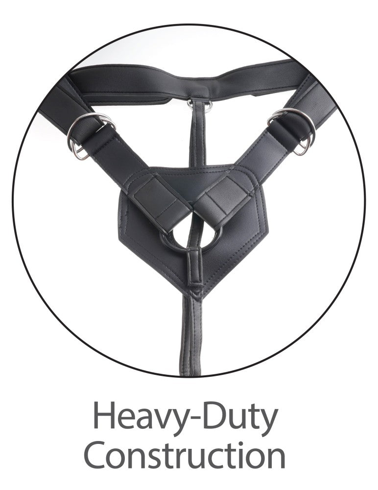 PIPEDREAM - KING COCK - 7" UNCUT WITH STRAP ON HARNESS  LIGHT