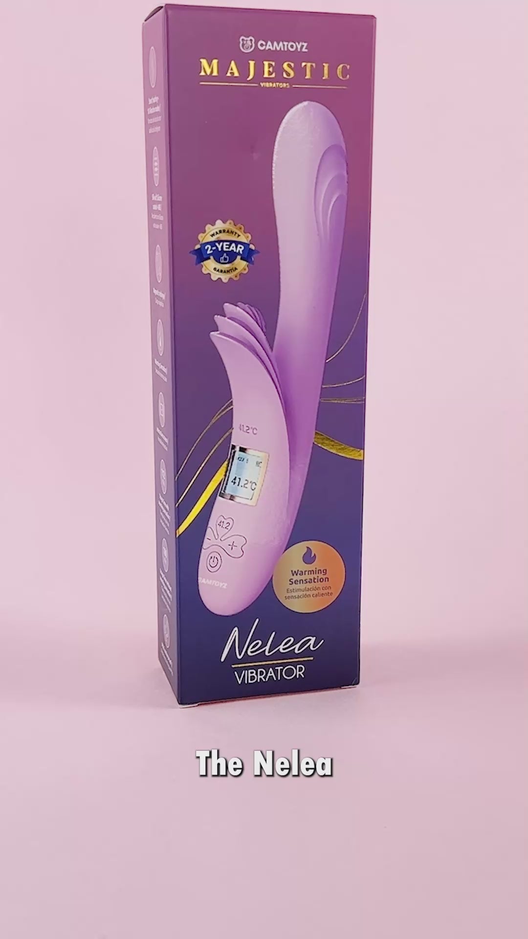 CAMTOYZ - HEATED RABBIT VIBRATOR NELEA