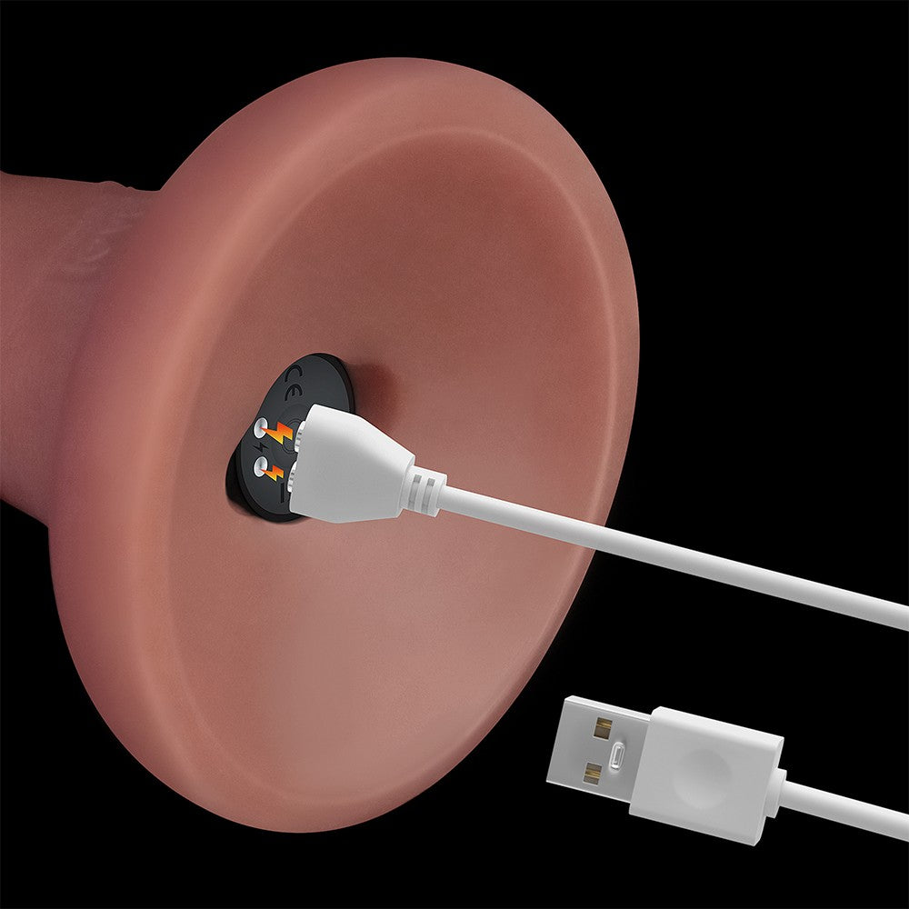 LOVETOY - 6'' VIBRATING DUAL DENSITY POWER COCK