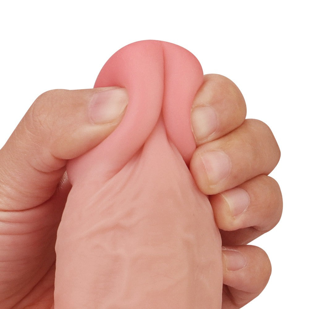 LOVETOY - 9.0'' SLIDING SKIN DUAL LAYER DONG FLESH