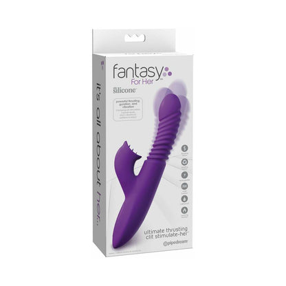 PIPEDREAM - FANTASY FOR HER RECHARGEABLE SILICONE ULTIMATE THRUSTING CLIT STIMULATE-HER PURPLE