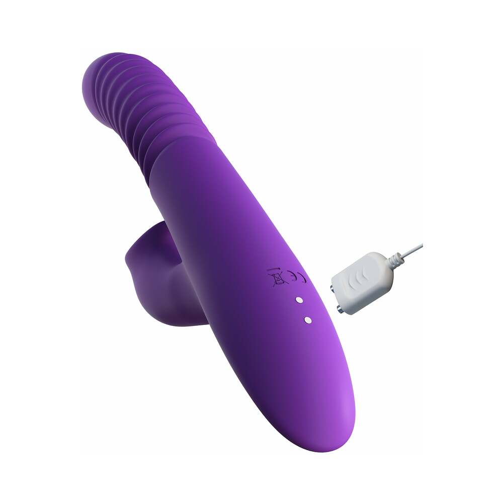 PIPEDREAM - FANTASY FOR HER RECHARGEABLE SILICONE ULTIMATE THRUSTING CLIT STIMULATE-HER PURPLE