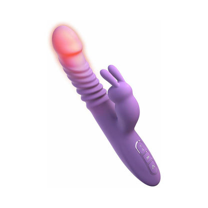 FANTASY FOR HER RECHARGEABLE HER THRUSTING SILICONE RABBIT VIBRATOR PURPLE