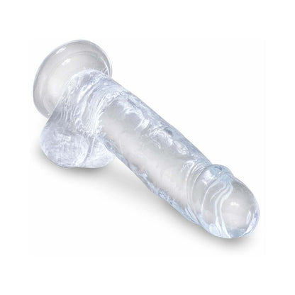 KING COCK CLEAR 7 IN. COCK WITH BALLS REALISTIC SUCTION CUP DILDO