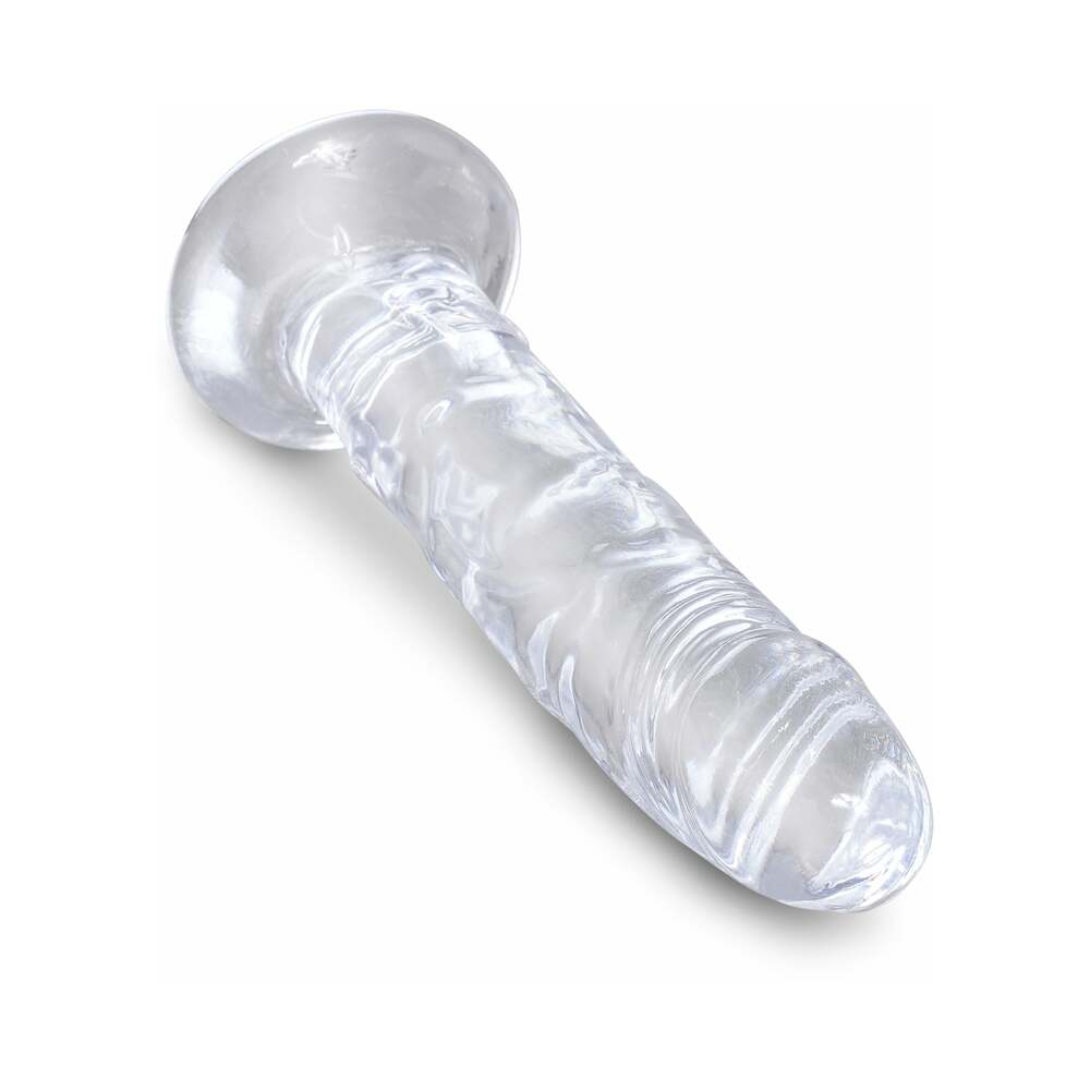 KING COCK CLEAR 6 IN. COCK REALISTIC DILDO WITH SUCTION CUP