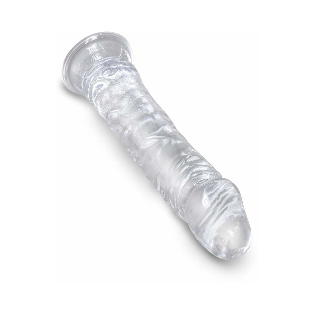 KING COCK CLEAR 8 IN. COCK REALISTIC DILDO WITH SUCTION CUP