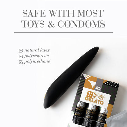 SYSTEM JO - JO TRI ME TRIPLE PACK GELATO FLAVORED WATER-BASED LUBRICANT 3-PACK