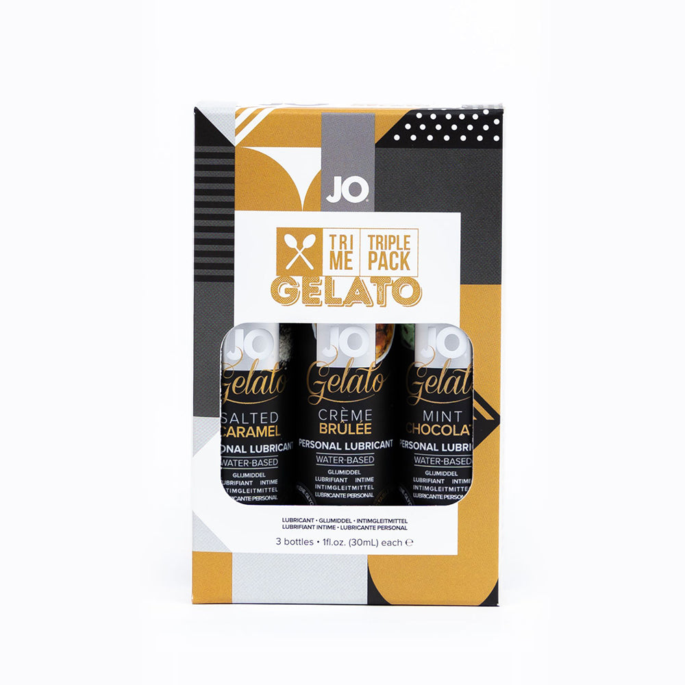 LUBRICANTE A BASE DE AGUA CON SABOR A HELADO SYSTEM JO JO TRI ME TRIPLE PACK - PAQUETE DE 3