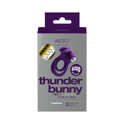 VEDO THUNDER BUNNY RECHARGEABLE DUAL C RING PURPLE