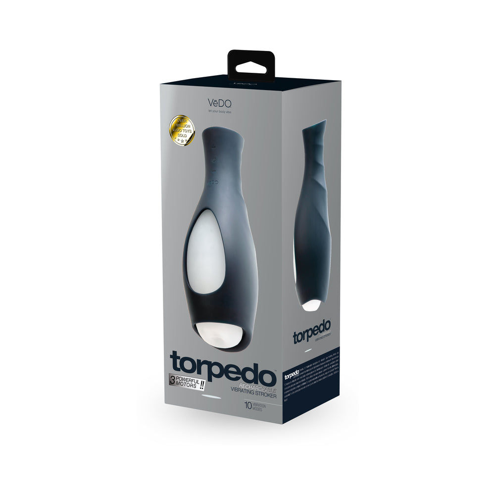 VEDO TORPEDO VIBRATING STROKER BLACK