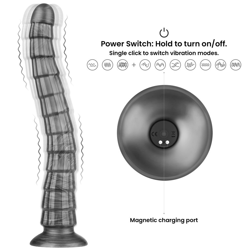 LOVETOY - 14.5" KING SIZED VIBRATING VIBRAX SLIDER
