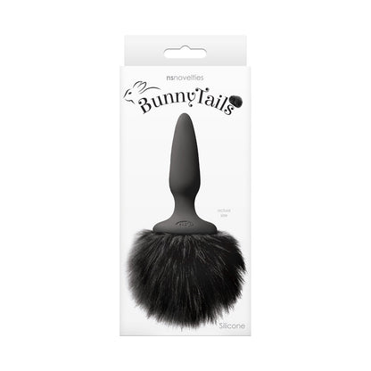 NS NOVELTIES - BUNNY TAILS PLUG MINI BLACK FUR