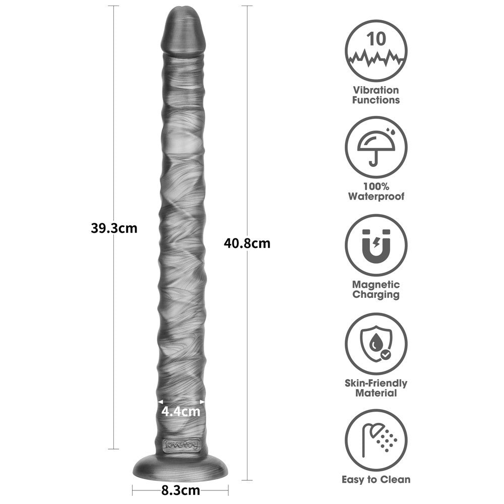 LOVETOY - 16" KING SIZED VIBRATING VIBRAX SLIDER