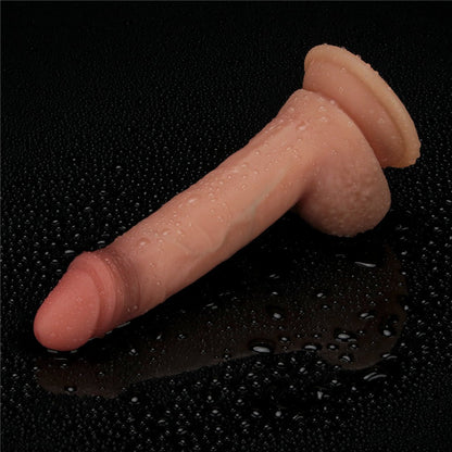 LOVETOY - 7.5'' SLIDING SKIN PRO DUAL LAYER SILICONE DONG
