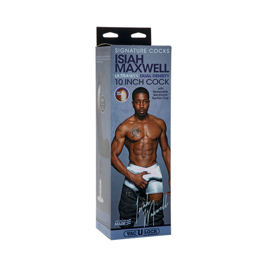 DOC JOHNSON - SIGNATURE COCKS ISIAH MAXWELL 10 INCH ULTRASKYN COCK CHOCOLATE