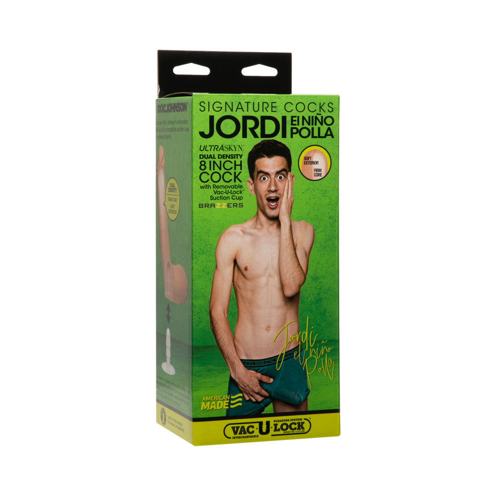 SIGNATURE COCKS JORDI EL NIÑO POLLA 8 INCH ULTRASKYN COCK VANILLA