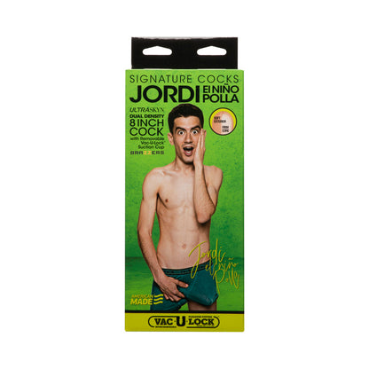 SIGNATURE COCKS JORDI EL NIÑO POLLA 8 INCH ULTRASKYN COCK VANILLA