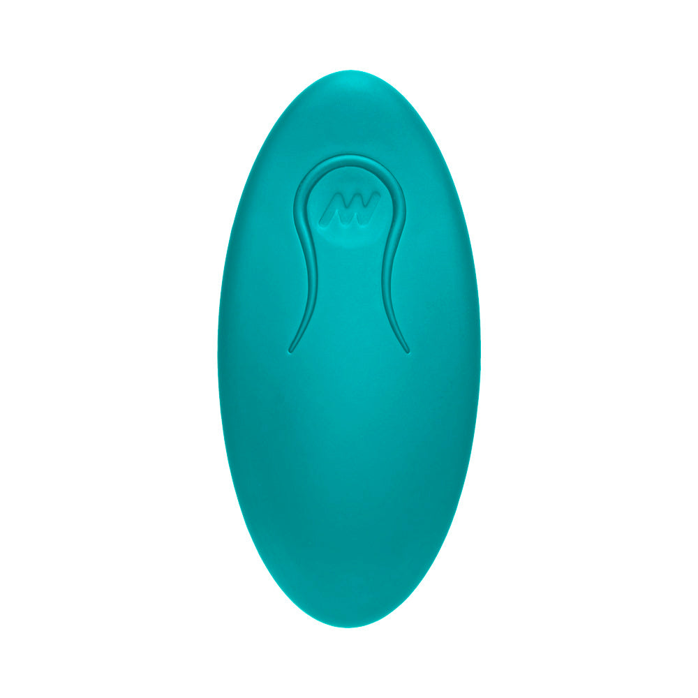 DOC JOHNSON - A-PLAY VIBE EXPERIENCED RECHARGEABLE SILICONE ANAL PLUG WITH REMOTE TEAL