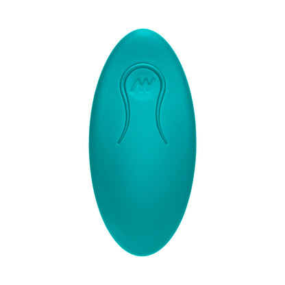 DOC JOHNSON - A-PLAY VIBE EXPERIENCED RECHARGEABLE SILICONE ANAL PLUG WITH REMOTE TEAL