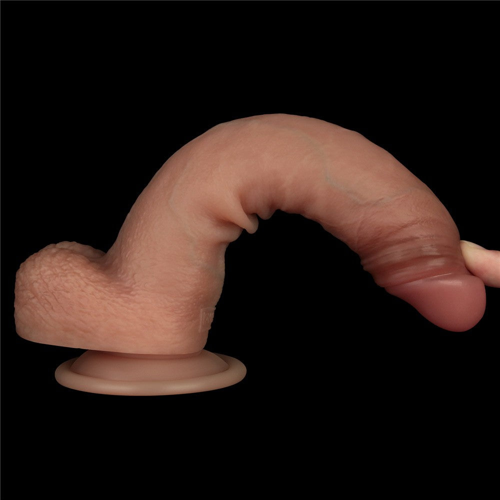 LOVETOY - 8.5'' SLIDING SKIN PRO DUAL LAYER SILICONE DONG II