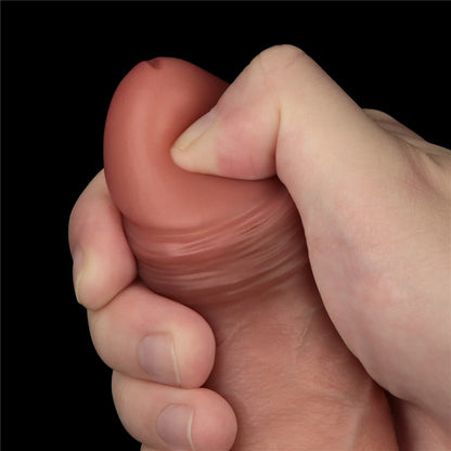 LOVETOY - 8.5'' SLIDING SKIN PRO DUAL LAYER SILICONE DONG II