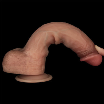 LOVETOY - 9'' SLIDING SKIN PRO DUAL LAYER SILICONE DONG