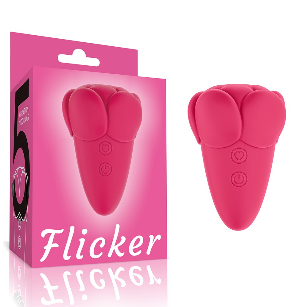 LOVETOY - FLICKER RECHARGEABLE VIBRATOR ROSE RED