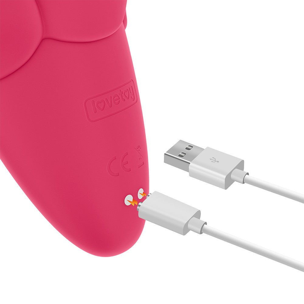 LOVETOY - FLICKER RECHARGEABLE VIBRATOR ROSE RED