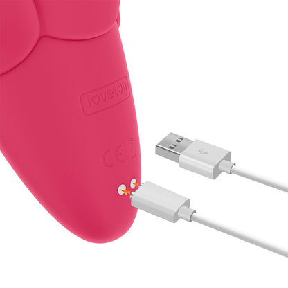 LOVETOY - FLICKER RECHARGEABLE VIBRATOR ROSE RED