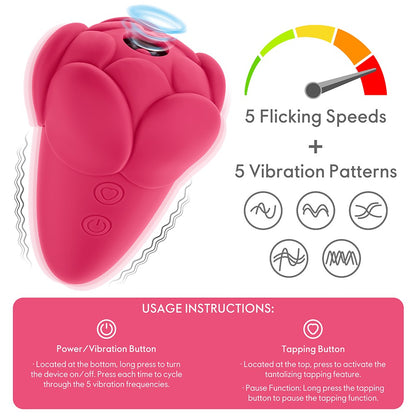 LOVETOY - FLICKER RECHARGEABLE VIBRATOR ROSE RED