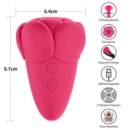 LOVETOY - FLICKER RECHARGEABLE VIBRATOR ROSE RED