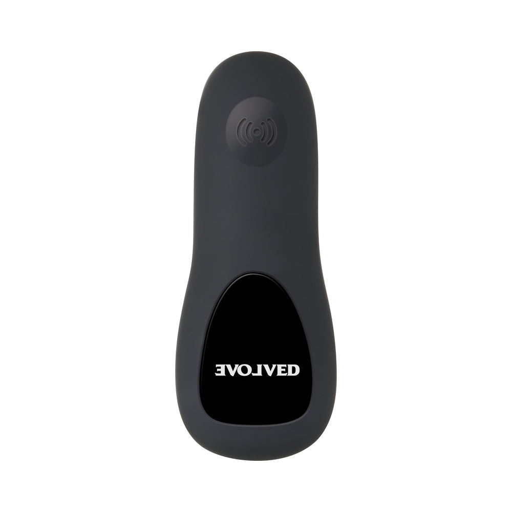 EVOLVED PLUG & PLAY RECHARGEABLE REMOTE-CONTROLLED VIBRATING SILICONE ANAL PLUG BLACK