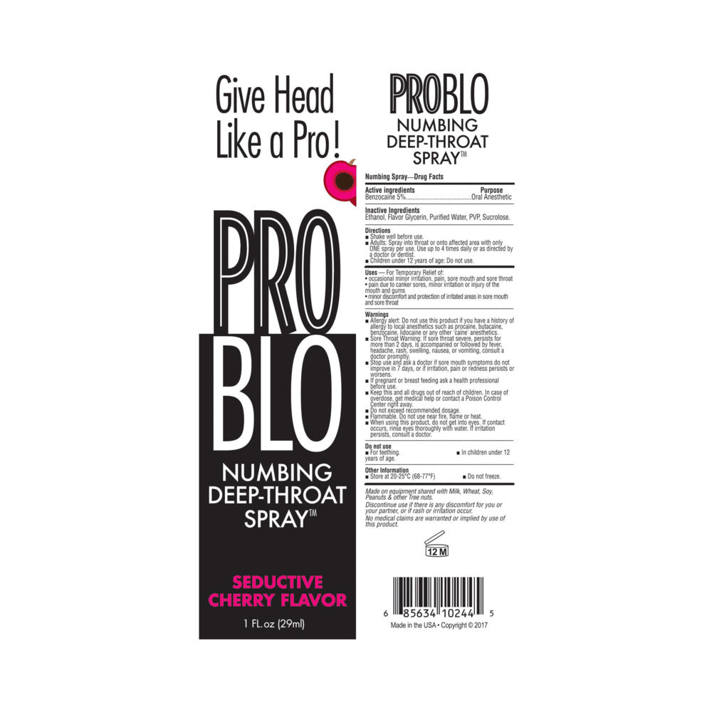 LITTLE GENIE - PROBLO NUMBING SPRAY- CHERRY