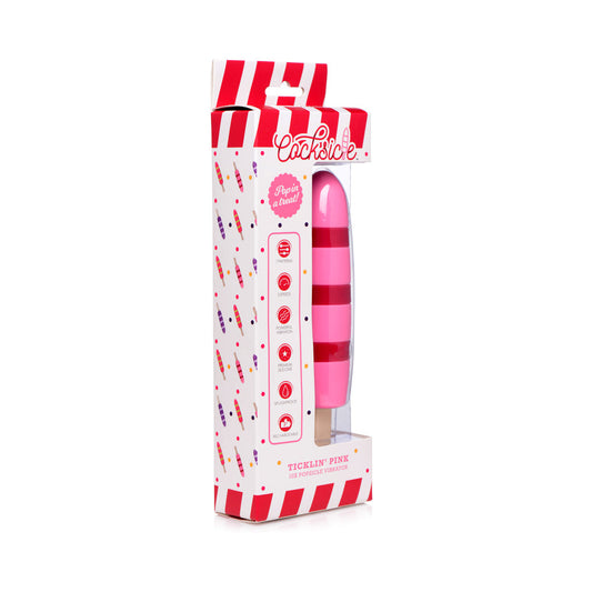 MARCAS XR - VIBRADOR PALETA HELADA COCKSICLE TICKLIN' PINK 10X