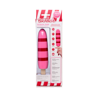 COCKSICLE TICKLIN'' PINK 10X POPSICLE VIBRATOR