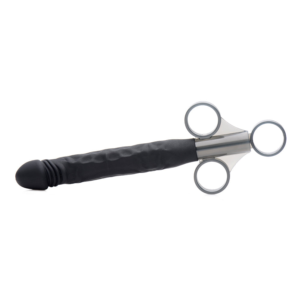 XR BRANDS - MASTER SERIES JIZZ SHOOTER SILICONE DILDO LUBE LAUNCHER
