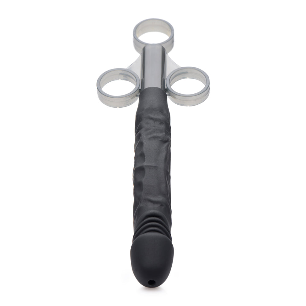 XR BRANDS - MASTER SERIES JIZZ SHOOTER SILICONE DILDO LUBE LAUNCHER