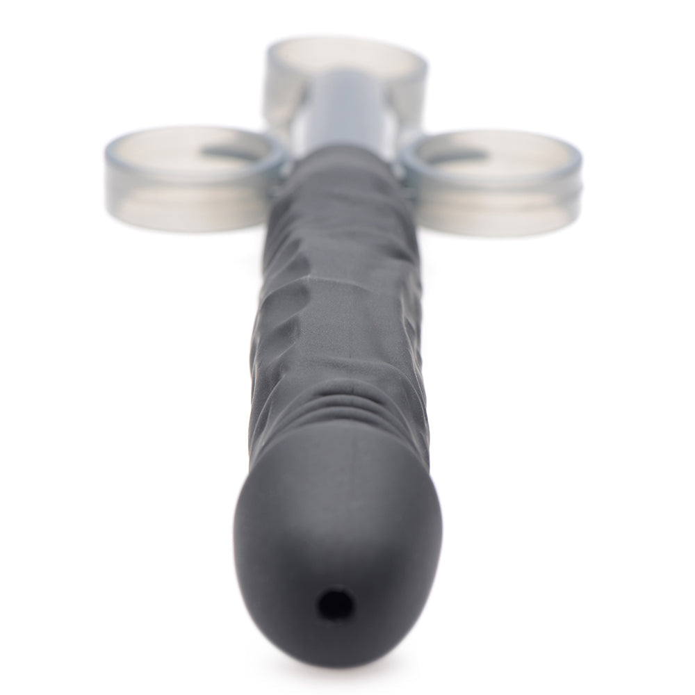 XR BRANDS - MASTER SERIES JIZZ SHOOTER SILICONE DILDO LUBE LAUNCHER