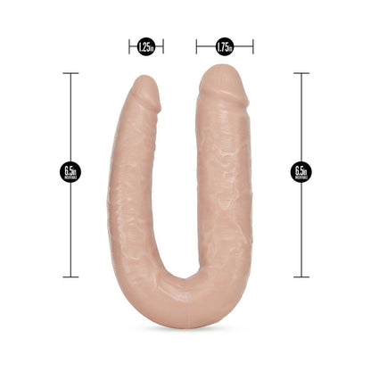 BLUSH - DR. SKIN DR. DOUBLE REALISTIC 18 IN. DUAL-ENDED DILDO BEIGE