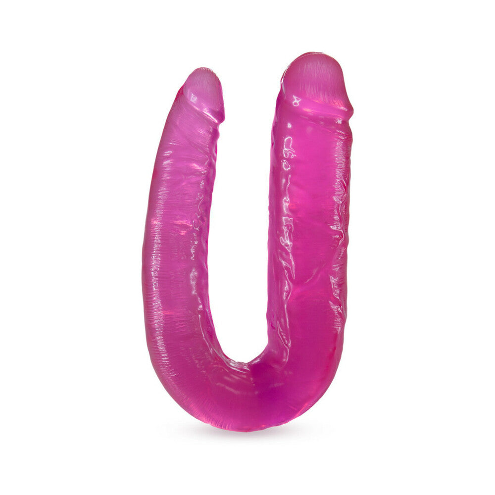 BLUSH - B YOURS DOUBLE HEADED DILDO 18 IN. PINK