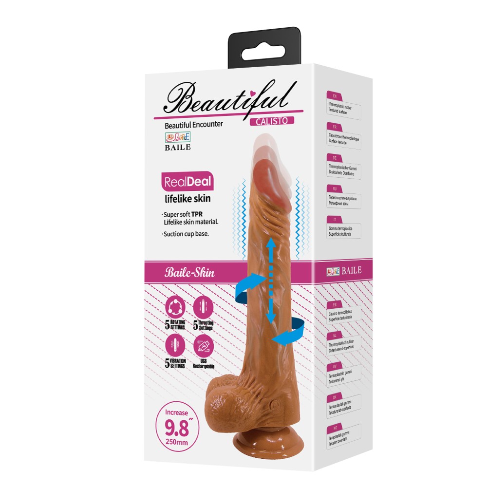 DEBRA - BEAUTIFUL CALISTO 9,8" VIBRATING DILDO