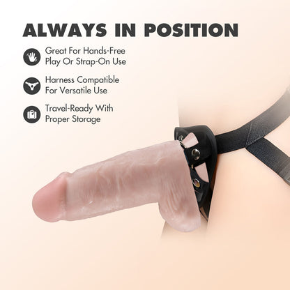 DR. SKIN DR. CHUBBS REALISTIC 10 IN. DILDO WITH BALLS BEIGE