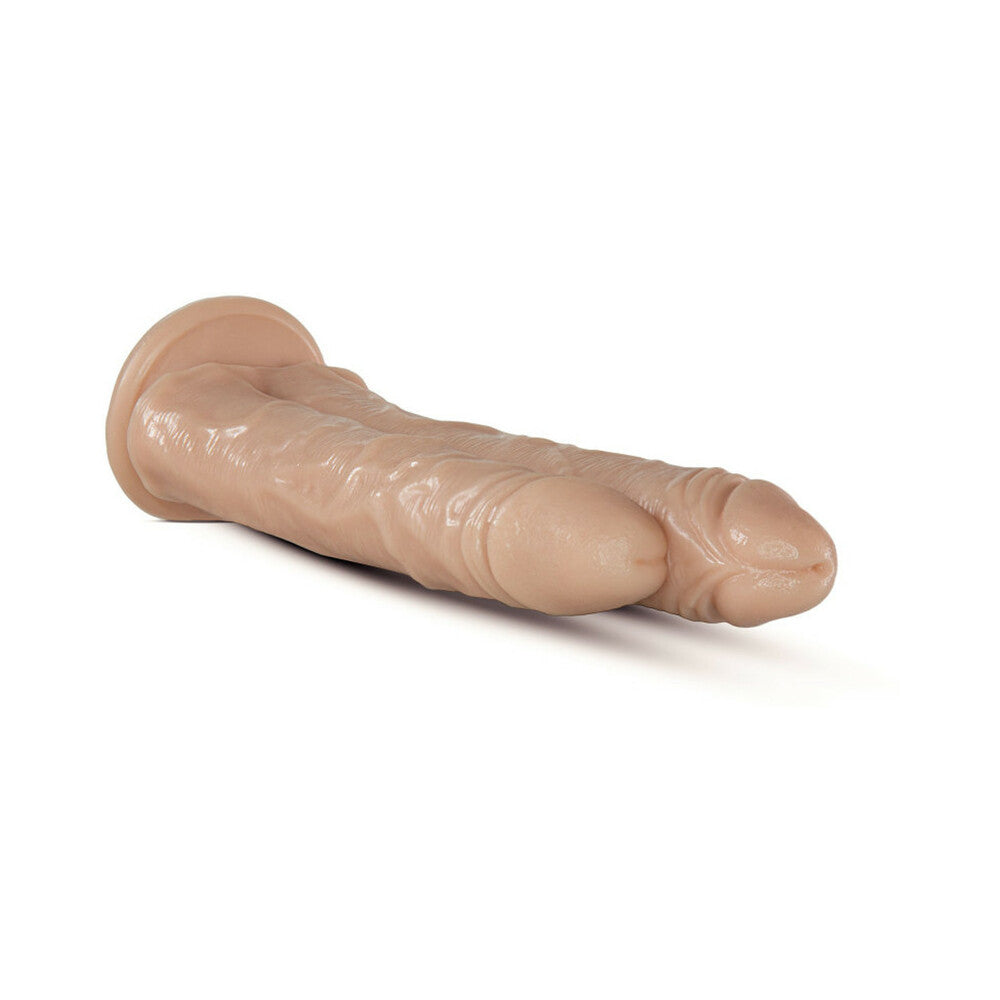 DR. SKIN DR. DOUBLE STUFFED 10.5 IN. DOUBLE SHAFT DILDO BEIGE
