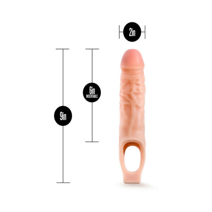 BLUSH - PERFORMANCE 9 IN. COCK SHEATH PENIS EXTENDER SLING BEIGE