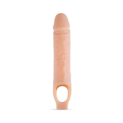 BLUSH - PERFORMANCE PLUS 10 IN. SILICONE COCK SHEATH PENIS EXTENDER SLING BEIGE