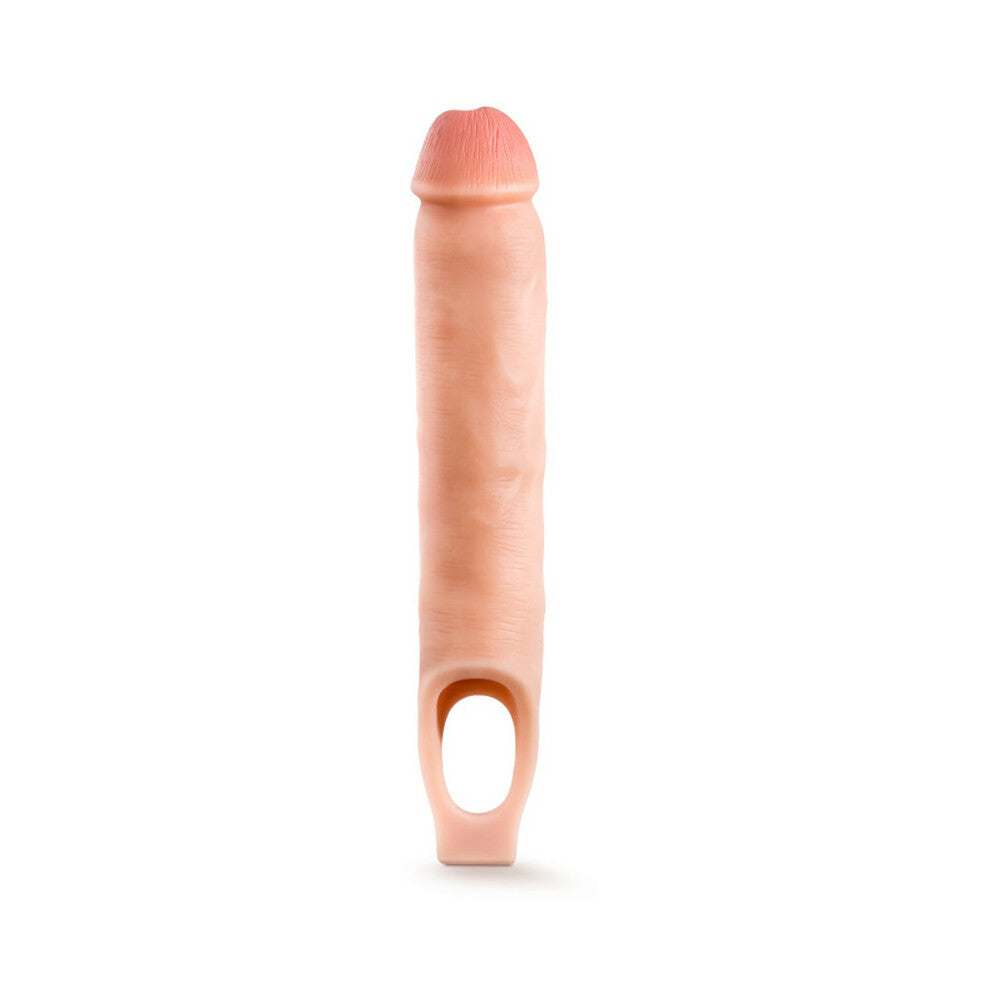 BLUSH - PERFORMANCE PLUS 11.5 IN. SILICONE COCK SHEATH PENIS EXTENDER SLING BEIGE