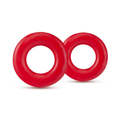 BLUSH - STAY HARD DONUT RINGS COCKRING 2-PACK RED