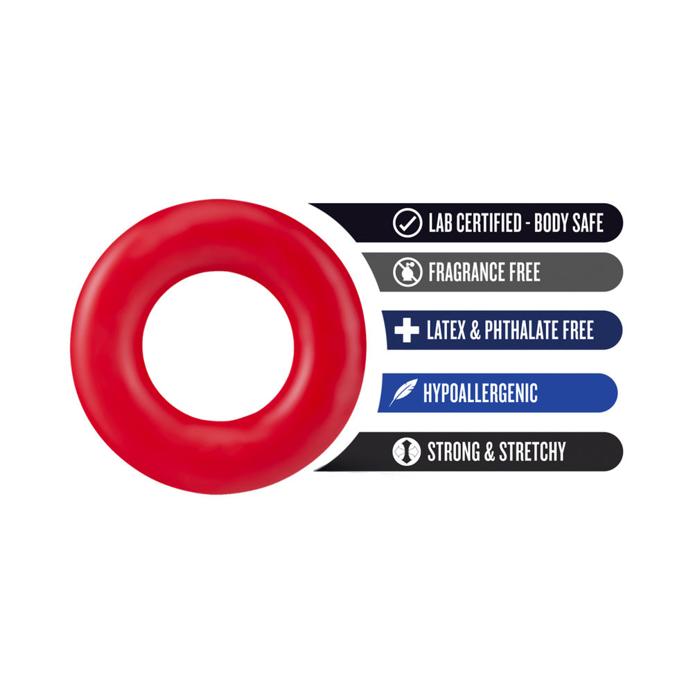 BLUSH - STAY HARD DONUT RINGS COCKRING 2-PACK RED