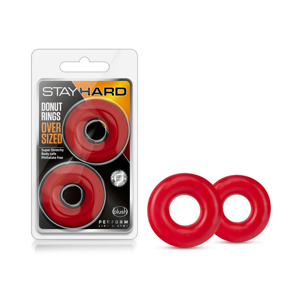 BLUSH - STAY HARD DONUT RINGS OVERSIZED COCKRING 2 PACK