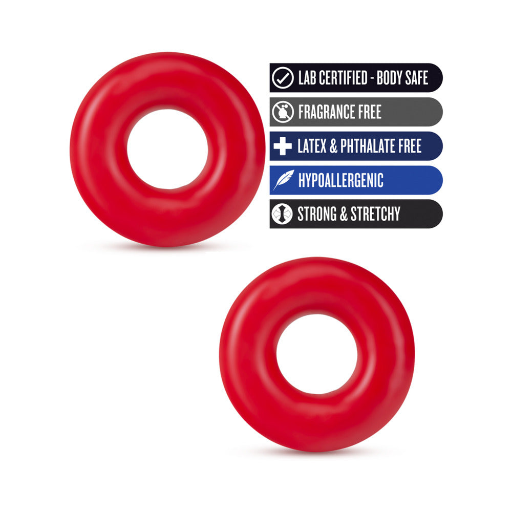 BLUSH - STAY HARD DONUT RINGS OVERSIZED COCKRING 2 PACK